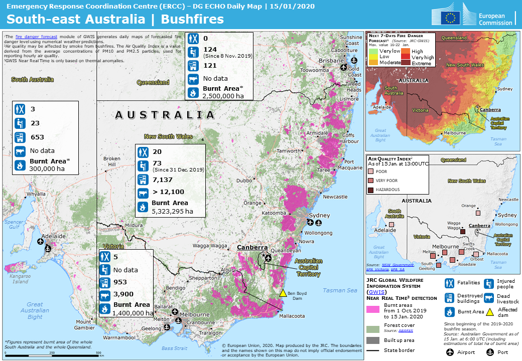 20200115 Australia Bushfires Update 